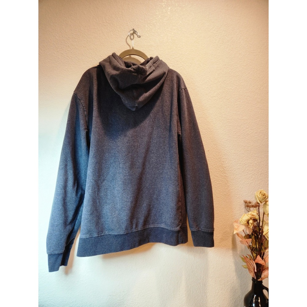 Patagonia Organic Cotton Bear Logo Hoodie Sweatshirt Gray Size‎ M Pullover - Picture 2 of 8